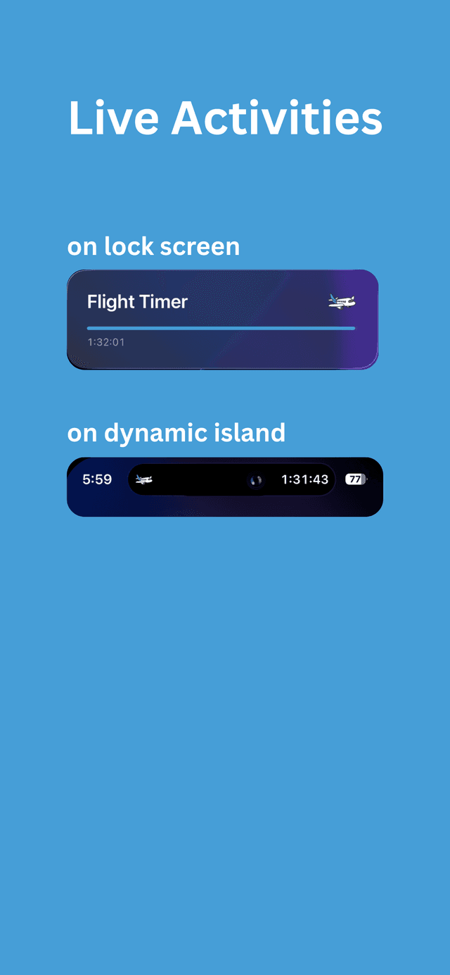 live activities screen